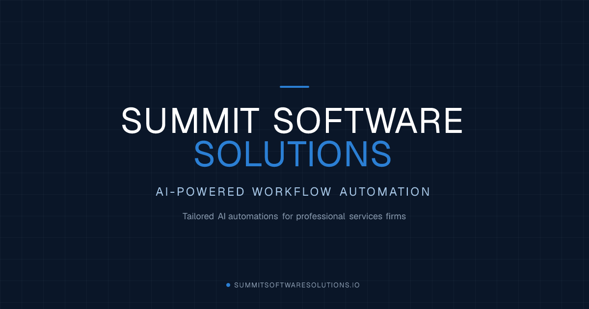 Summit Software Solutions — AI Workflow Automation